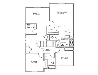 Second Floor for House Plan #8326-00002