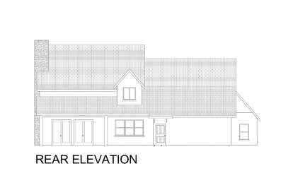 Modern Transitional House Plan #9300-00073 Elevation Photo