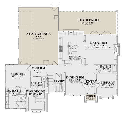 Main Floor  for House Plan #9300-00073
