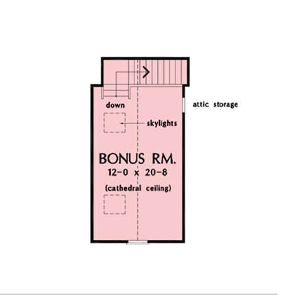 Bonus Room for House Plan #2865-00406