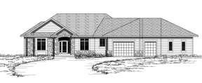 Traditional House Plan #098-00084 Elevation Photo