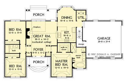 Main Floor  for House Plan #2865-00407