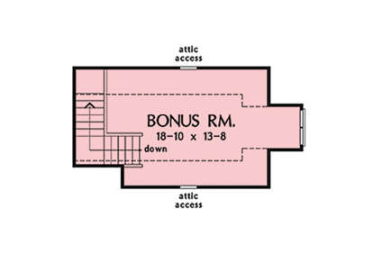 Bonus Room for House Plan #2865-00407