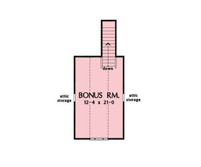 Bonus Room for House Plan #2865-00408