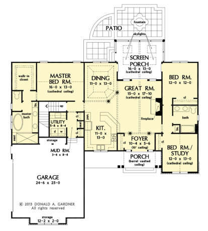 Main Floor  for House Plan #2865-00409