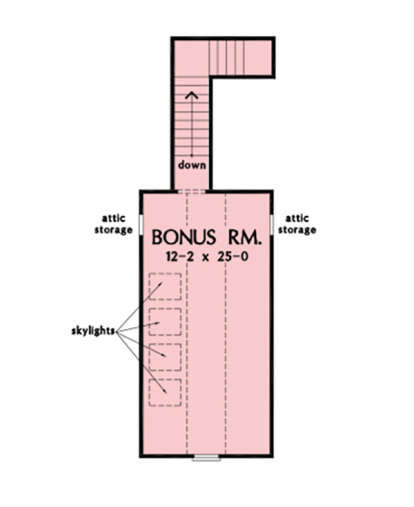 Bonus Room for House Plan #2865-00409