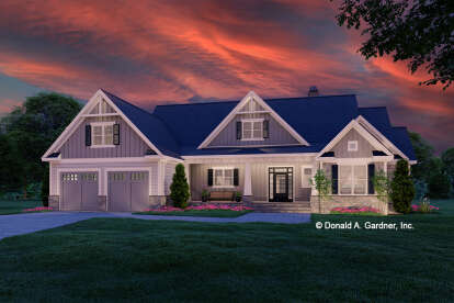 Craftsman House Plan #2865-00411 Elevation Photo