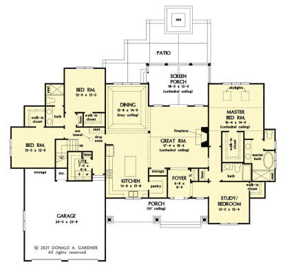 Main Floor  for House Plan #2865-00411