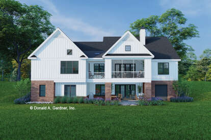 Modern Farmhouse House Plan #2865-00412 Elevation Photo