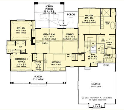 Main Floor  for House Plan #2865-00412
