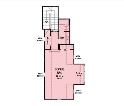 Bonus Room for House Plan #2865-00412