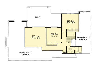 Basement for House Plan #2865-00412