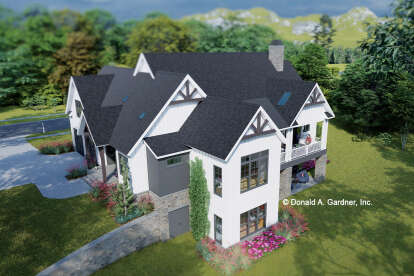 Modern Farmhouse House Plan #2865-00414 Elevation Photo
