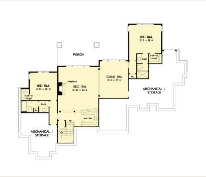 Basement for House Plan #2865-00414