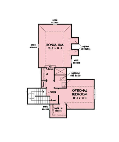 Bonus Room for House Plan #2865-00415