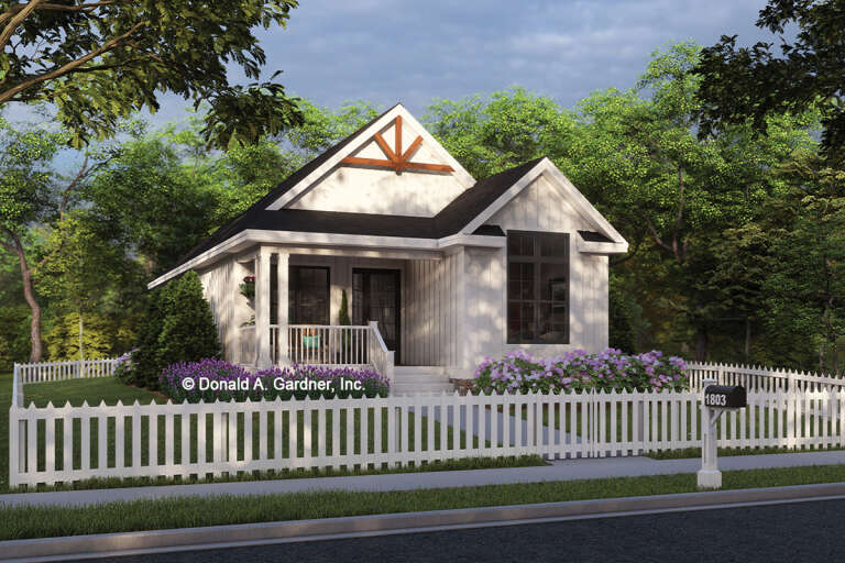 House Plan House Plan #30439 Angled Front Elevation