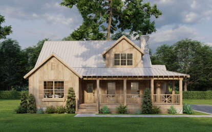 Cabin House Plan #8318-00381 Elevation Photo