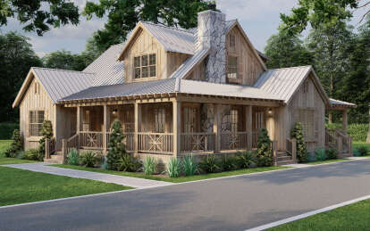 Cabin House Plan #8318-00381 Elevation Photo