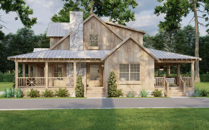 Cabin House Plan #8318-00381 Elevation Photo