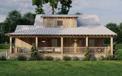 Cabin House Plan #8318-00381 Elevation Photo
