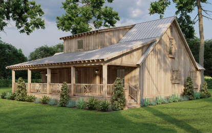 Cabin House Plan #8318-00381 Elevation Photo