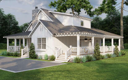 Cabin House Plan #8318-00381 Elevation Photo