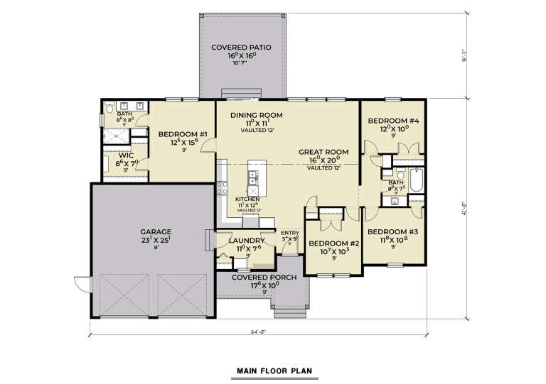 House Plan House Plan #30443 Drawing 1