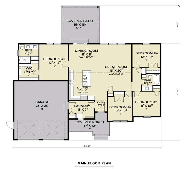 House Plan House Plan #30443 Drawing 1
