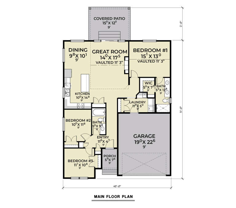 House Plan House Plan #30444 Drawing 1