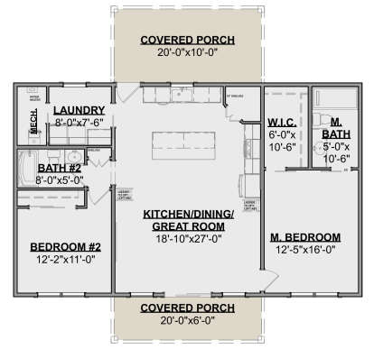 Main Floor  for House Plan #1462-00092
