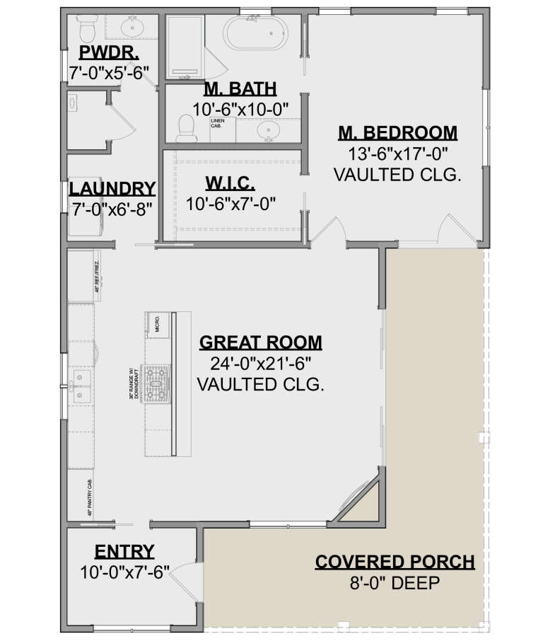 House Plan House Plan #30448 Drawing 1