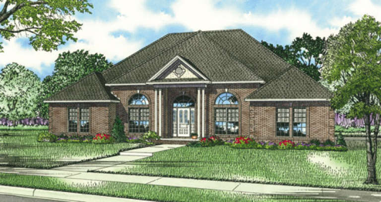 Traditional House Plan #110-00089 Elevation Photo