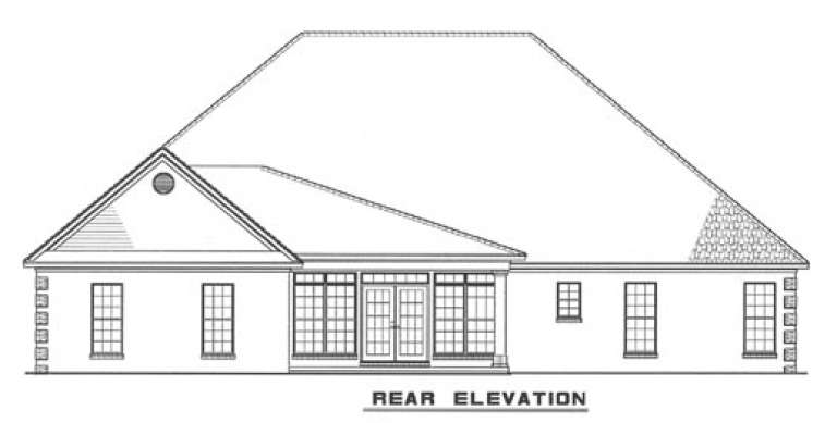 Traditional House Plan #110-00089 Elevation Photo