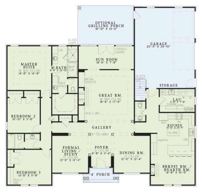 Main Floor  for House Plan #110-00089