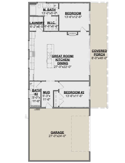 Main Floor  for House Plan #1462-00095