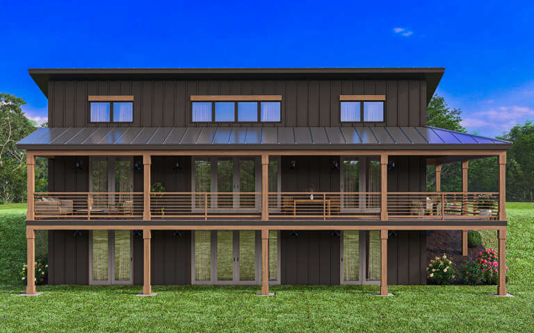 House Plan House Plan #30451 Rear Elevation