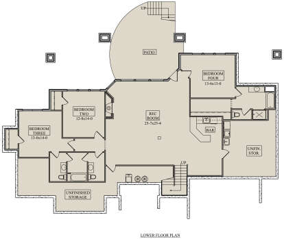 Basement for House Plan #5631-00247