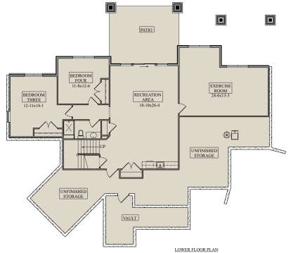 Basement for House Plan #5631-00249