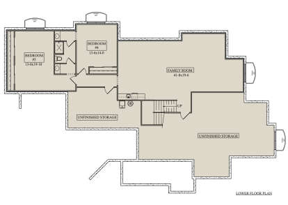 Basement for House Plan #5631-00250