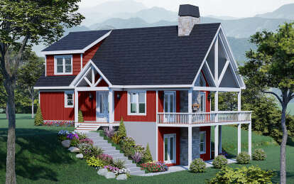 Mountain House Plan #940-00986 Elevation Photo