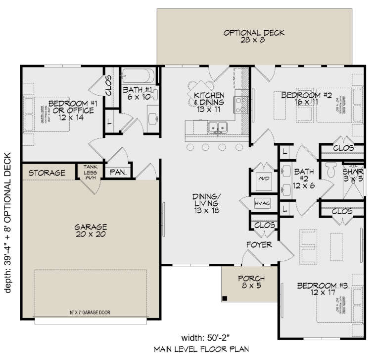 House Plan House Plan #30462 Drawing 1