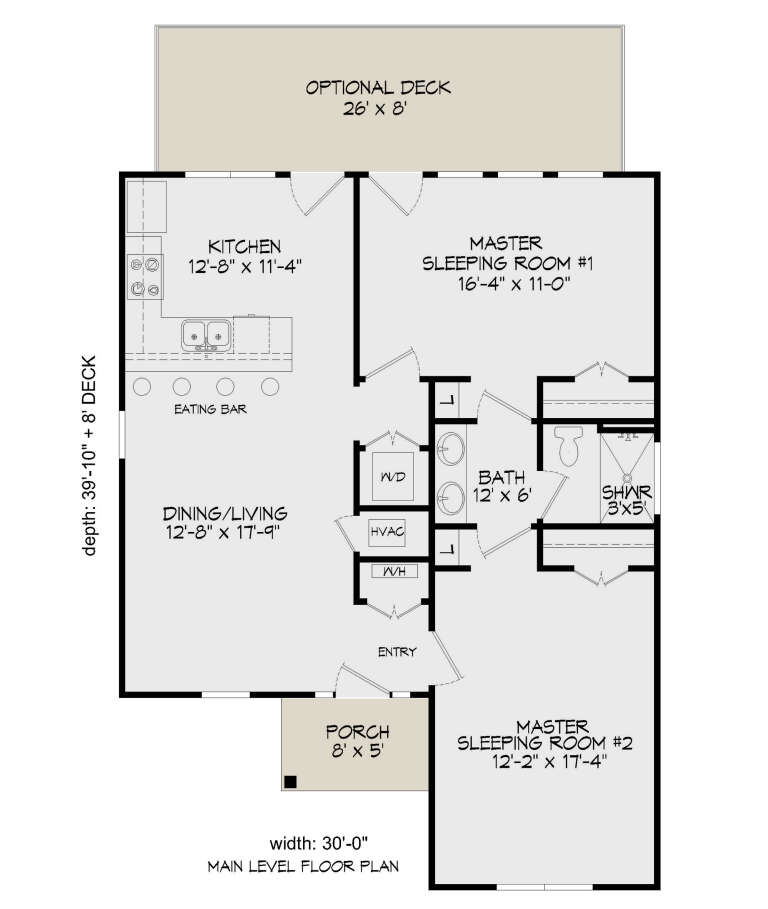 House Plan House Plan #30464 Drawing 1
