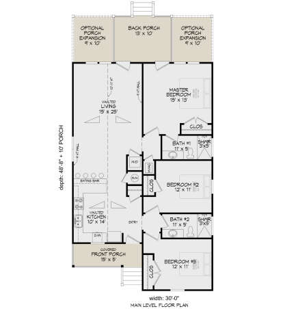 Main Floor  for House Plan #3367-00073