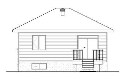 Modern House Plan #6146-00574 Elevation Photo
