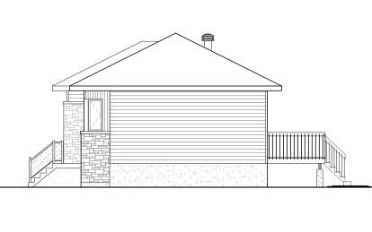 Modern House Plan #6146-00574 Elevation Photo