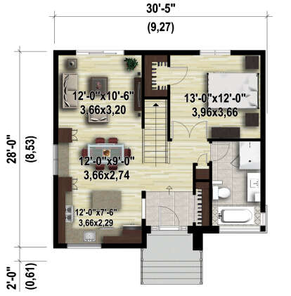 Main Floor  for House Plan #6146-00574