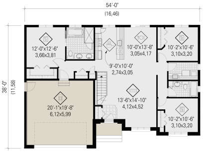 Main Floor  for House Plan #6146-00575