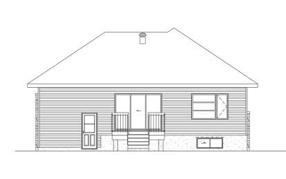 Modern House Plan #6146-00577 Elevation Photo