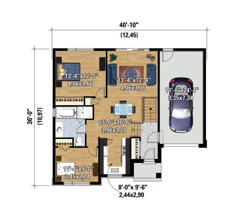 House Plan House Plan #30469 Drawing 1