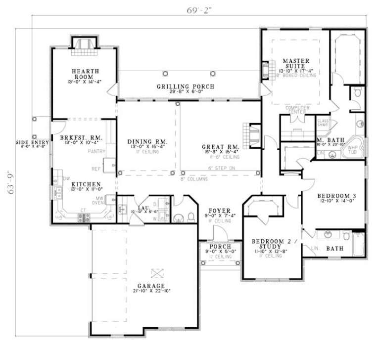 House Plan House Plan #3047 Drawing 1